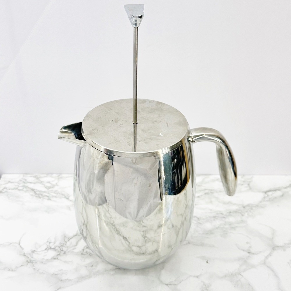 Bodum 34oz 8 Cup Columbia French Press Coffee Stainless Steel Double Wall